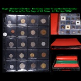 Huge Liifetime Collection - Too Many Coins To Auction Individually - This Lot is For One Page of 20