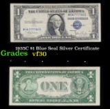 1935C $1 Blue Seal Silver Certificate Grades vf++