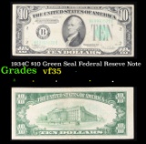 1934C $10 Green Seal Federal Reseve Note Grades vf++