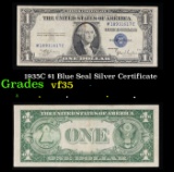 1935C $1 Blue Seal Silver Certificate Grades vf++