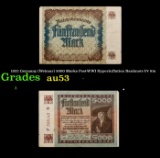 1922 Germany (Weimar) 5000 Marks Post-WWI Hyperinflation Banknote P# 81a Grades Select AU