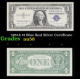 1957A $1 Blue Seal Silver Certificate Grades Choice AU/BU Slider