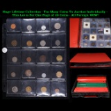 Huge Liifetime Collection - Too Many Coins To Auction Individually - This Lot is For One Page of 20