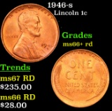 1946-s Lincoln Cent 1c Grades GEM++ RD