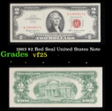1963 $2 Red Seal United States Note Grades vf+