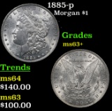 1885-p Morgan Dollar $1 Grades Select+ Unc