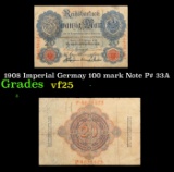 1908 Imperial Germay 100 mark Note P# 33A Grades vf+