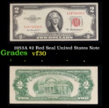 1953A $2 Red Seal United States Note Grades vf++