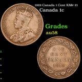 1919 Canada 1 Cent KM# 21 Grades xf