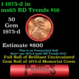 Shotgun Lincoln 1c roll, 1975-d 50 pcs Steel Strong Wrapper.