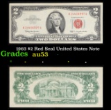 1963 $2 Red Seal United States Note Grades Select AU