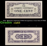 1942  Malaysia (Japanese WWII Occupation) 1 Cent Note P#?M1b Grades Select CU