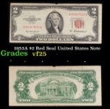 1953A $2 Red Seal United States Note Grades vf+