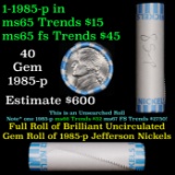 Shotgun Jefferson 5c roll, 1985-p 40 pcs Bank Wrapper