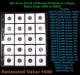 Huge Liifetime Collection - Too Many Coins To Auction Individually - This Lot is For One Page of 20