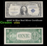 1935C $1 Blue Seal Silver Certificate Grades vf++