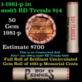 Shotgun Lincoln 1c roll, 1981-p 50 pcs Steel Strong Wrapper