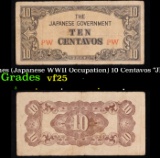 1942 Philippines (Japanese WWII Occupation) 10 Centavos 