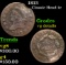 1813 Classic Head Large Cent 1c Grades vg details