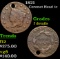 1821 Coronet Head Large Cent 1c Grades f details