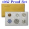1957 United States Silver Proof Set 5 Coins