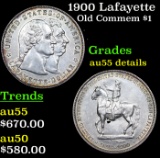 1900 Lafayette Lafayette Dollar $1 Grades AU Details