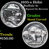 1935-s Hobo Buffalo Nickel 5c Grades Hand Carved