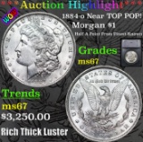 ***Auction Highlight*** 1884-o Morgan Dollar Near TOP POP! $1 Graded ms67 By SEGS (fc)