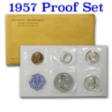 1957 United States Silver Proof Set 5 Coins