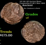 337-361 AD Ancient Rome Constantius II AE 3 Ancient Sear 4010 Grades vf