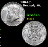 1964-p Kennedy Half Dollar 50c Grades Select Unc