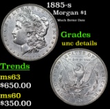 1885-s Morgan Dollar $1 Grades Unc Details