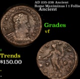 AD 235-238 Ancient Rome Maximinus I 1 Follis Ancient Grades vf