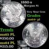 1880-s Morgan Dollar $1 Grades Choice Unc+ PL