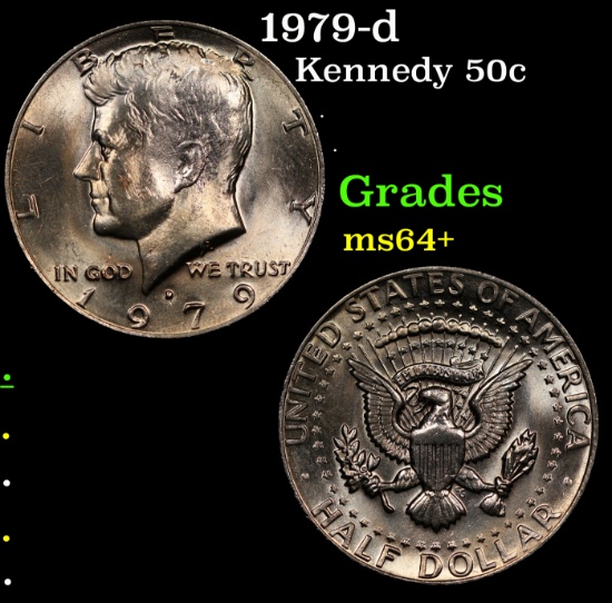 1979-d Kennedy Half Dollar 50c Grades Choice+ Unc