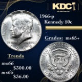 1966-p Kennedy Half Dollar 50c Grades GEM+ Unc
