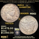 ***Auction Highlight*** 1905-s Barber Quarter 25c Graded Select Unc By USCG (fc)