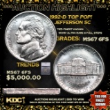 ***Auction Highlight*** 1992-d Jefferson Nickel TOP POP! 5c Graded ms67 6fs By SEGS (fc)
