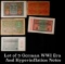 Lot of 5 German WWI Era And Hyperinflation Notes Grades