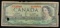 1961-1972 (1954 Modified Hair Issue) Canada 1 Dollar Banknote P# 75b, Sig. Beattie & Rasminsky vf de