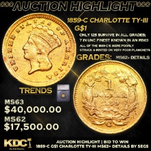 ***Auction Highlight**1859-c Gold Dollar Charlotte