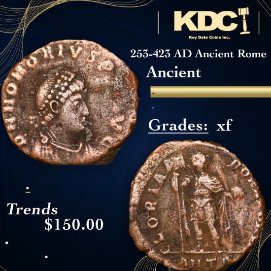 253-423 AD Ancient Rome Ancient Grades xf