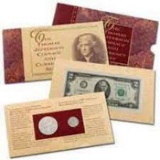 1993 Thomas Jefferson 250th Anniversary Coin & Currency Set