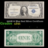 1935B $1 Blue Seal Silver Certificate Grades xf+