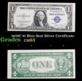 1935C $1 Blue Seal Silver Certificate Grades Select CU