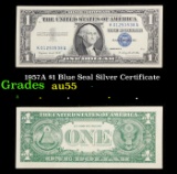 1957A $1 Blue Seal Silver Certificate Grades Choice AU
