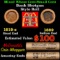 Small Cent Mixed Roll Orig Brandt McDonalds Wrapper, 1919-s Lincoln Wheat end, 1889 Indian other end