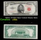 1953A $5 Red Seal United States Note Grades vf++