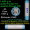 BU Shotgun Jefferson 5c roll, 1987-p 40 pcs Bank $2 Nickel Wrapper