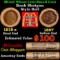 Small Cent Mixed Roll Orig Brandt McDonalds Wrapper, 1919-s Lincoln Wheat end, 1897 Indian other end